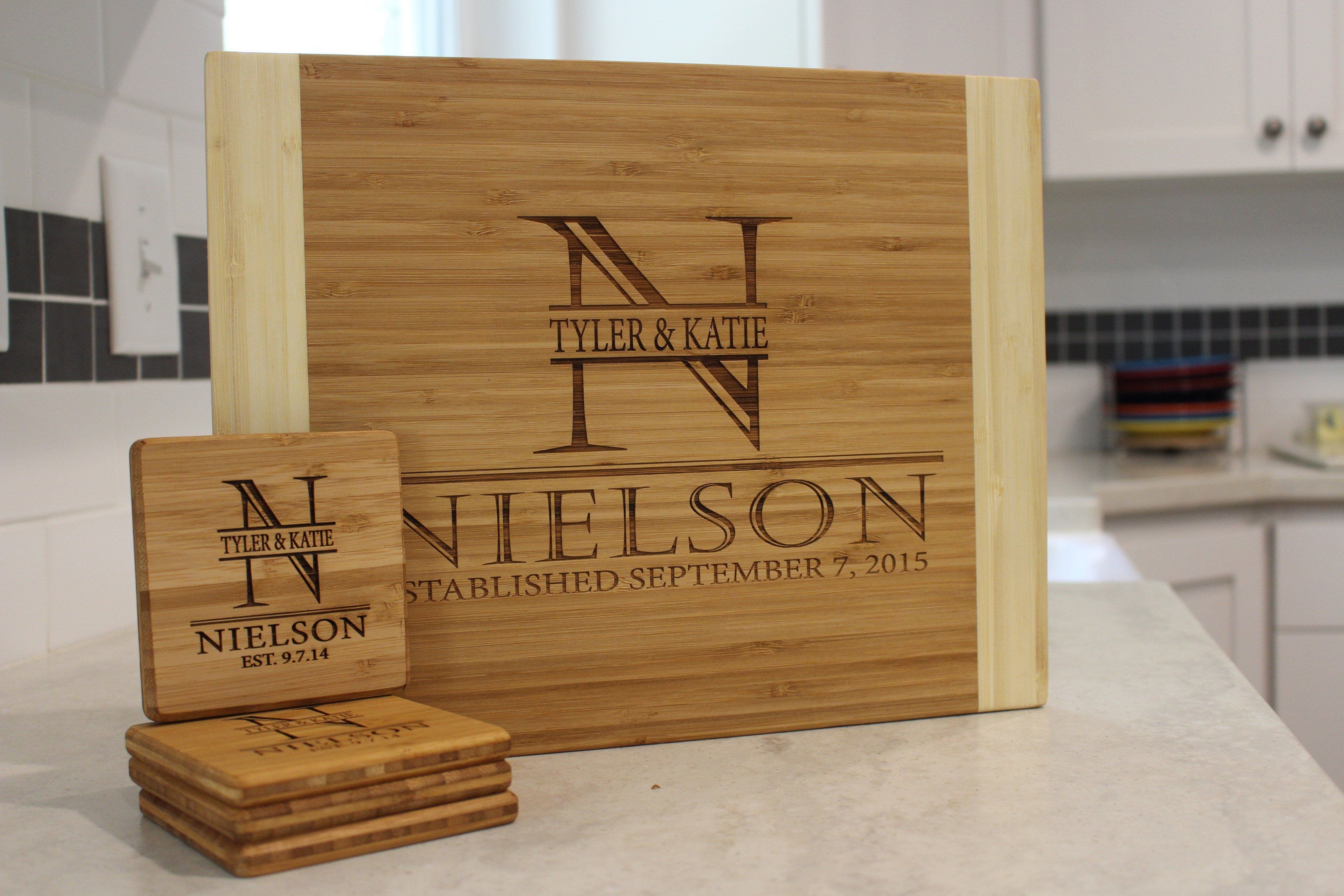 The Grill 14x18 Personalized Bamboo Cutting Board