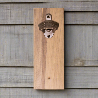 Personalized Wall-mounted Wooden Bottle Opener