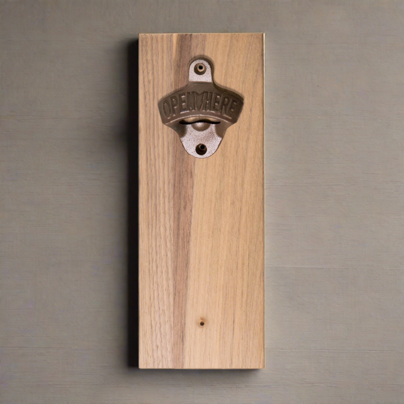 Personalized Wall-mounted Wooden Bottle Opener