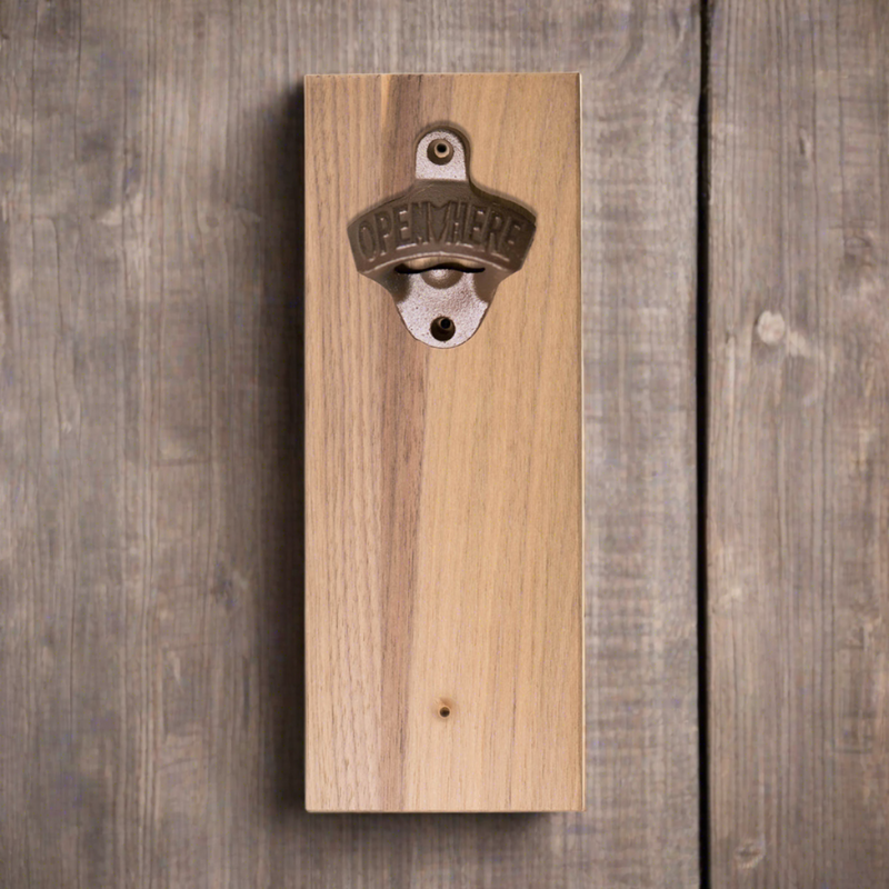 Personalized Wall-mounted Wooden Bottle Opener