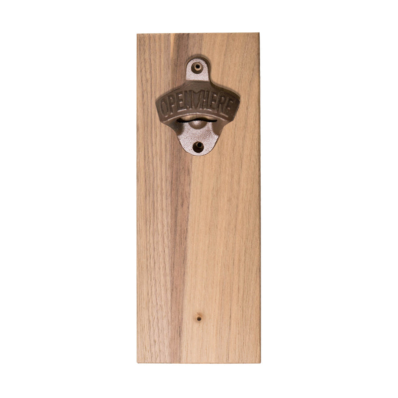 Personalized Wall-mounted Wooden Bottle Opener