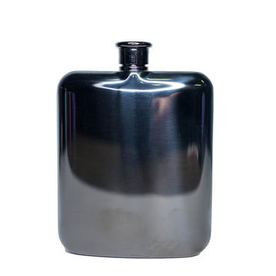 Personalized 5 oz. Square Round Hip Flask