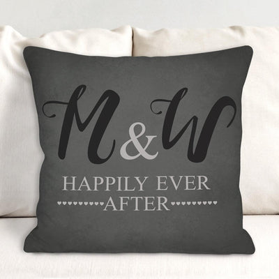 Personalized Happily Ever After 14.5 in. Throw Pillow Sham - - Gifts For You Now