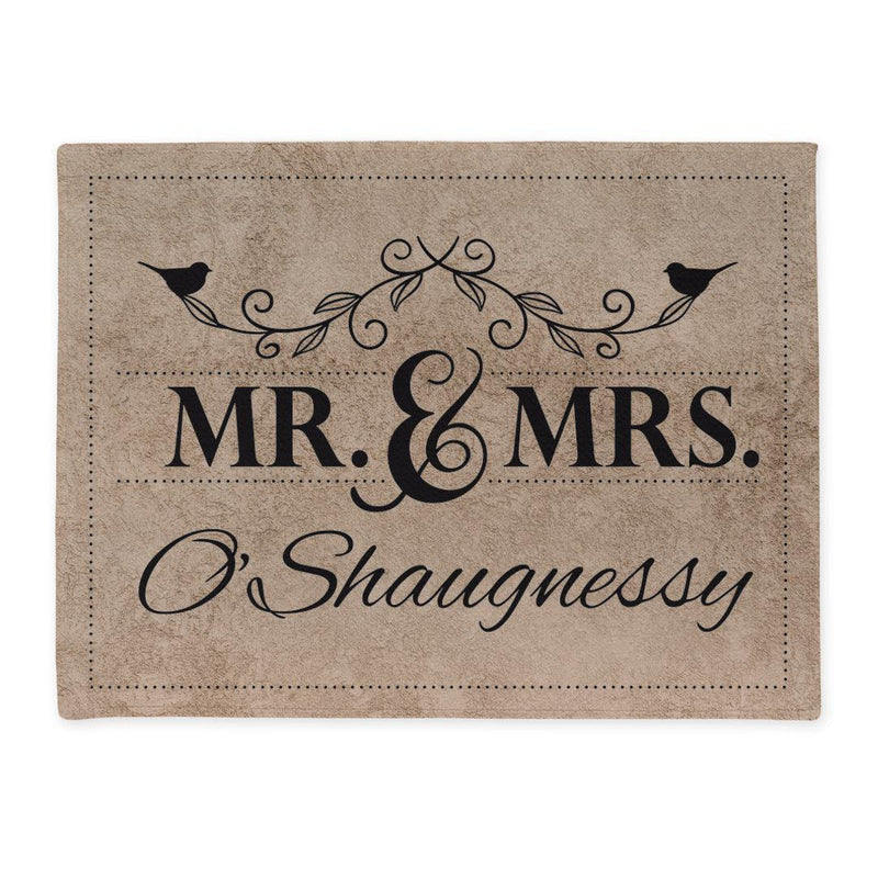 Personalized Mr & Mrs Tan Doormat - - Gifts For You Now