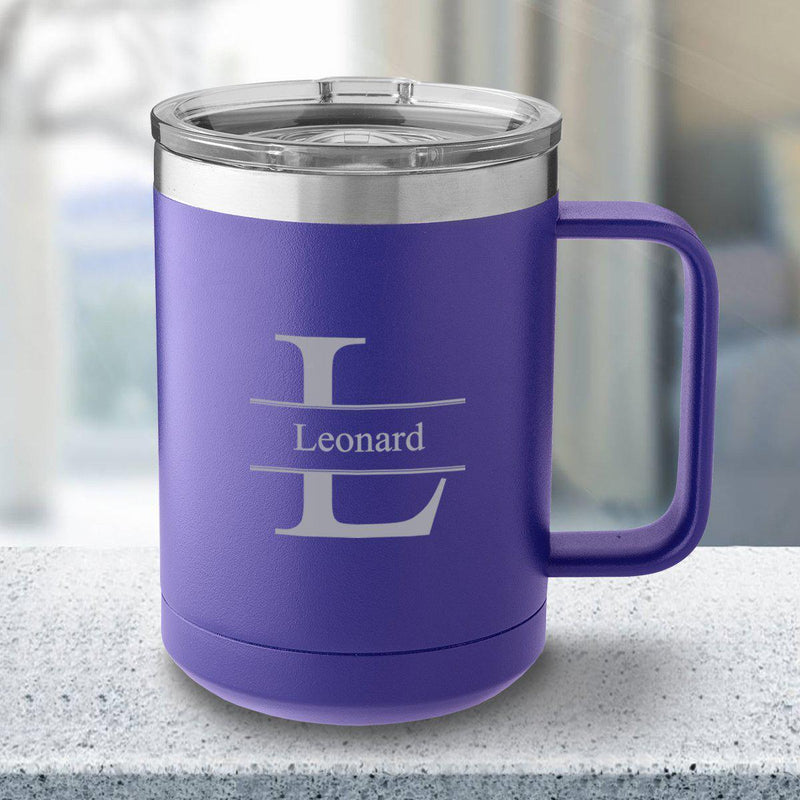 Personalized 15 oz Insulated Travel Tumbler