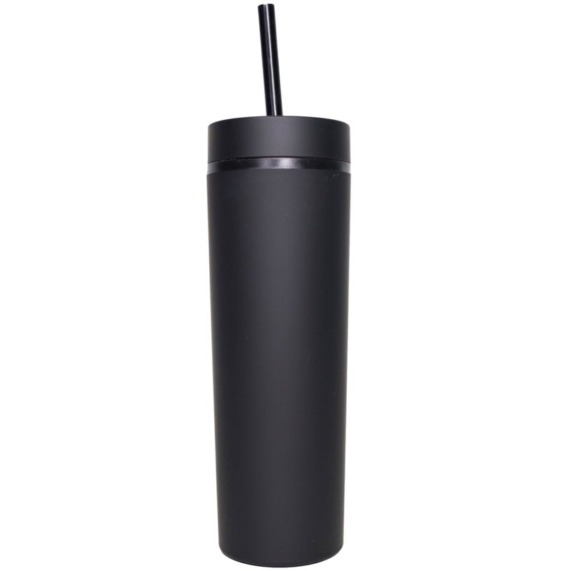 Personalized Skinny Tumbler 16oz (Copy) - Black - Completeful