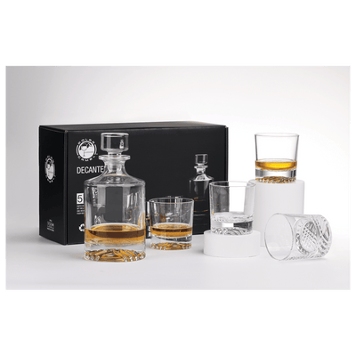 Kingsport Personalized Decanter Set with 4 Whiskey Glasses