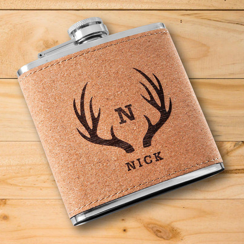 Personalized Cork Flask -  - Lazerworx