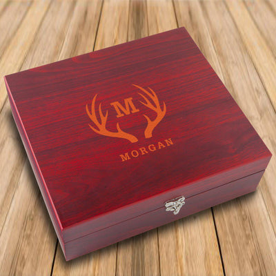 Personalized Poker Night Gift Set - Flask & Cards -  - Lazerworx