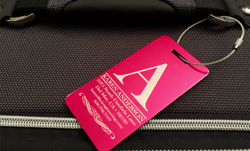 Personalized Aluminum Luggage Tags -  - Completeful