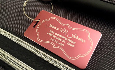 Personalized Aluminum Luggage Tags -  - Completeful