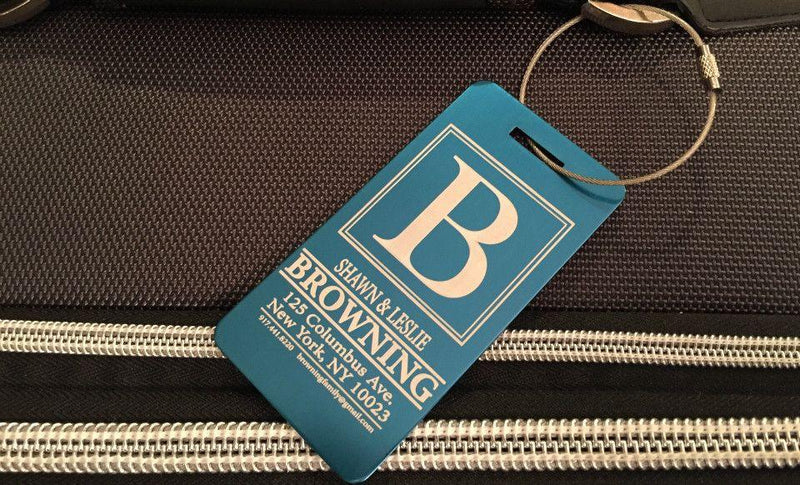 Personalized Aluminum Luggage Tags -  - Completeful