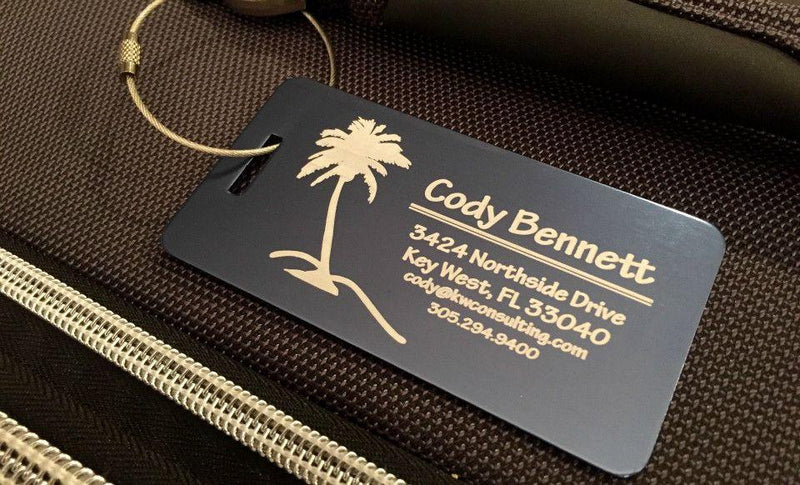 Personalized Aluminum Luggage Tags -  - Completeful