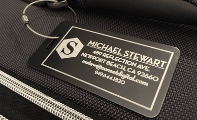 Personalized Aluminum Luggage Tags -  - Completeful