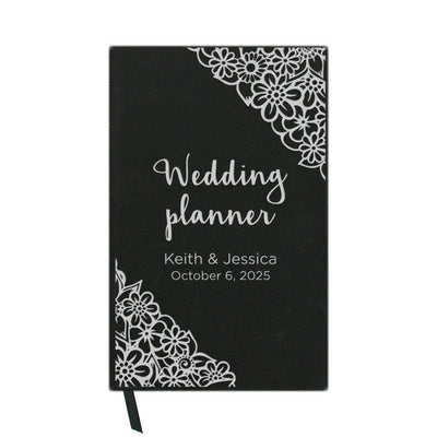 Personalized Wedding Planner Journal Black - - Gifts For You Now