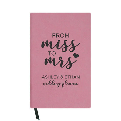 Personalized Miss to Mrs Journal Pink - - Gifts For You Now