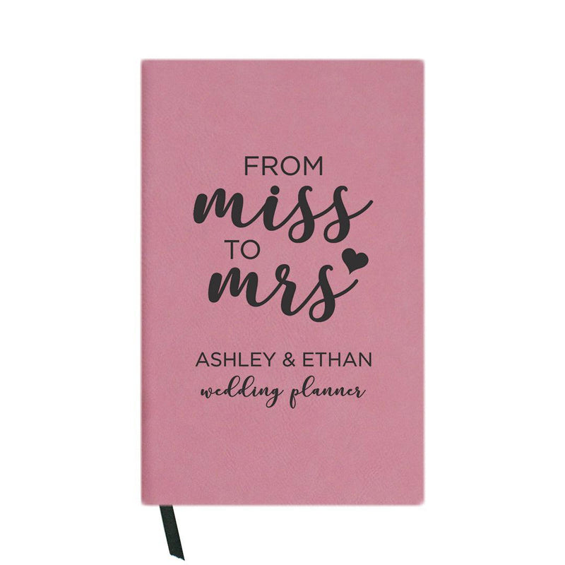 Personalized Miss to Mrs Journal Pink - - Gifts For You Now