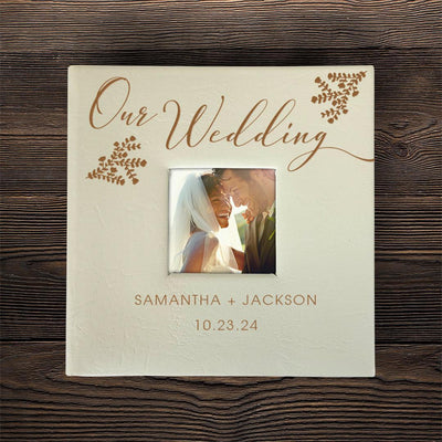 Personalized Our Wedding Cream Photo Album - - Gifts For You Now