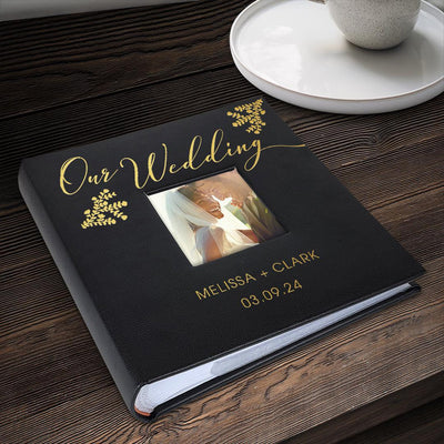 Personalized Our Wedding Black Photo Album - - Gifts For You Now