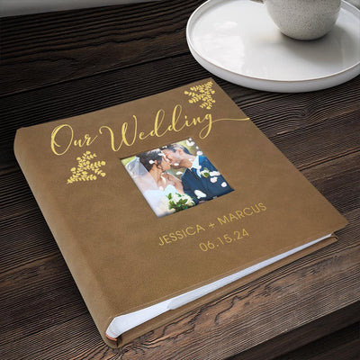 Personalized Our Wedding Brown Photo Album - - Gifts For You Now