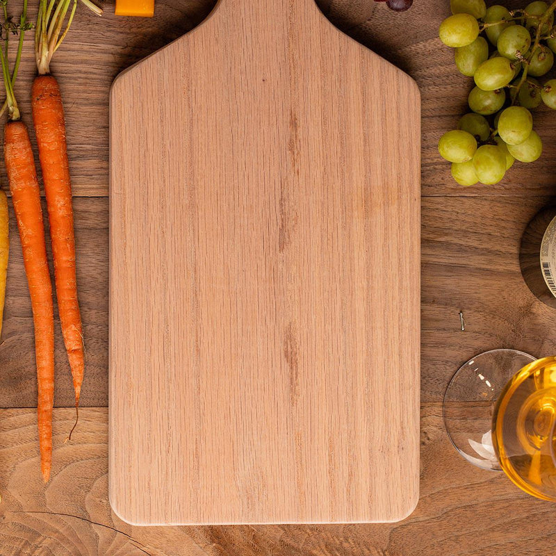 Personalized Large Handled Cutting Boards - Red Oak - Completeful