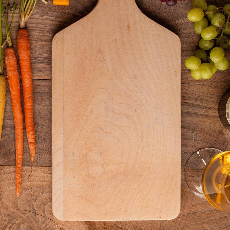 Personalized Large Handled Cutting Boards - Maple - Completeful