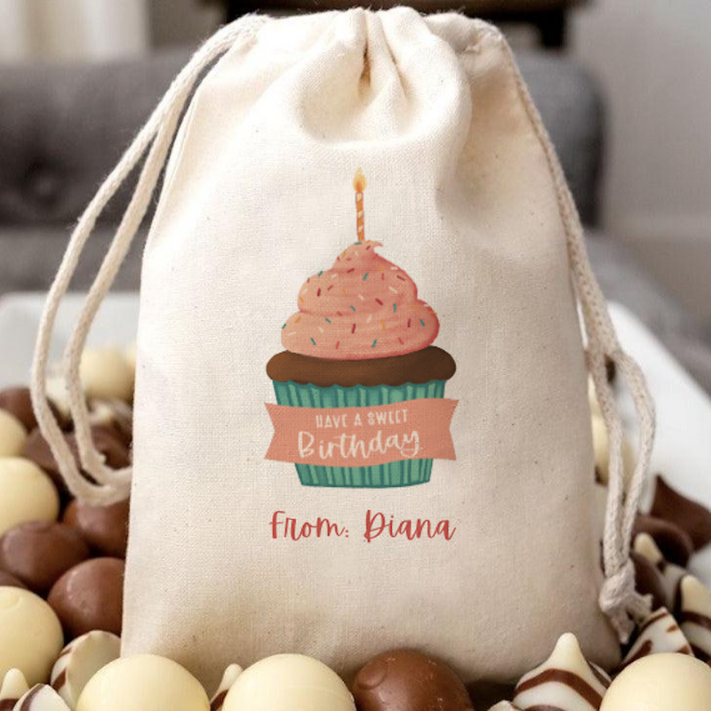 Personalized Chocolate Favor Gift Bags