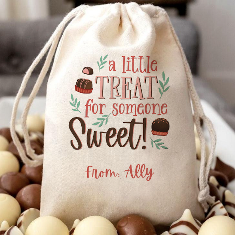 Personalized Chocolate Favor Gift Bags