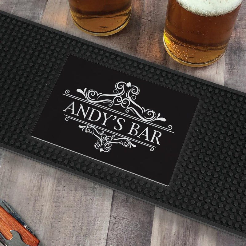 Personalized Elegant Bar Mat - - Gifts For You Now