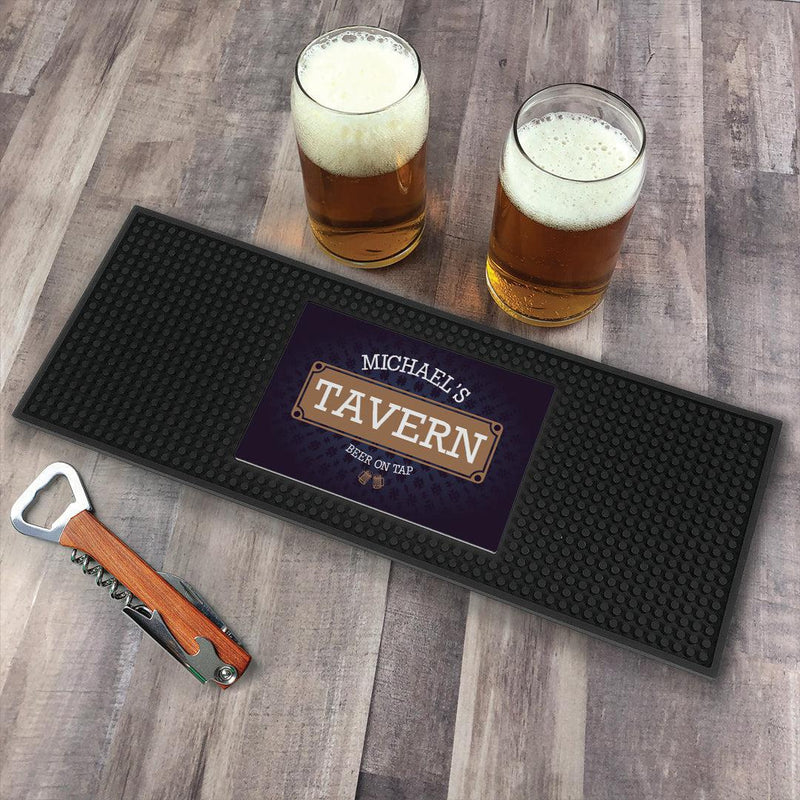 Personalized Tavern Bar Mat - - Gifts For You Now