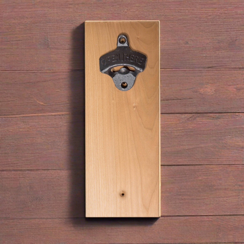 Personalized Wall-mounted Wooden Bottle Opener