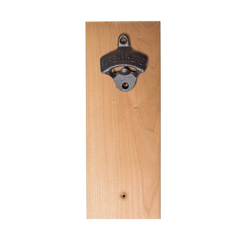 Personalized Wall-mounted Wooden Bottle Opener