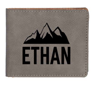 Personalized Bifold Leather Wallet