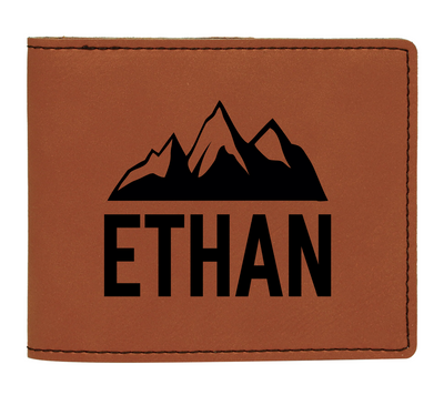 Personalized Bifold Leather Wallet