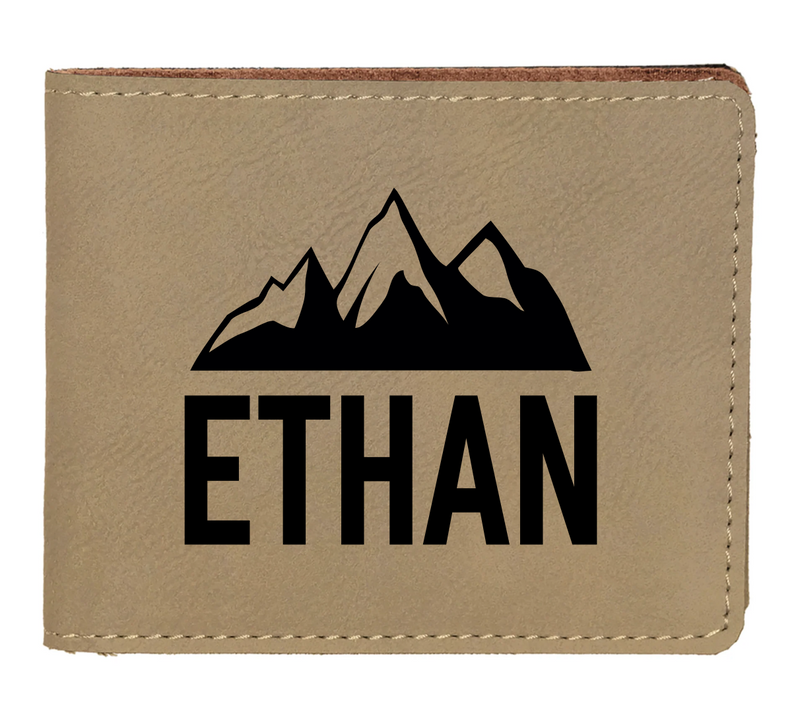 Personalized Bifold Leather Wallet