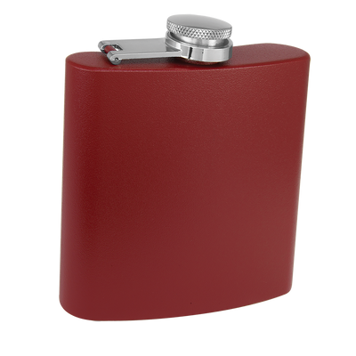 Personalized Maroon Powder-Coated Flask