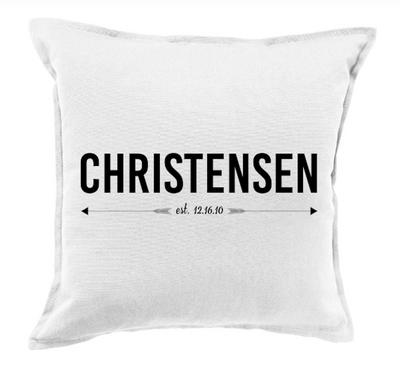 Personalized Colorful Farmhouse Throw Pillow Covers