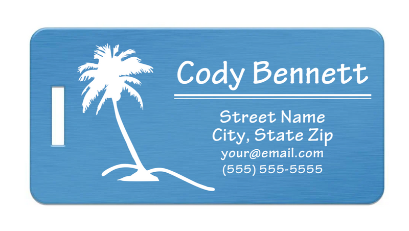 Personalized Aluminum Luggage Tags