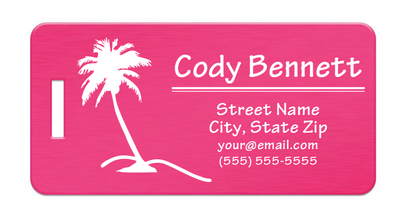 Personalized Aluminum Luggage Tags