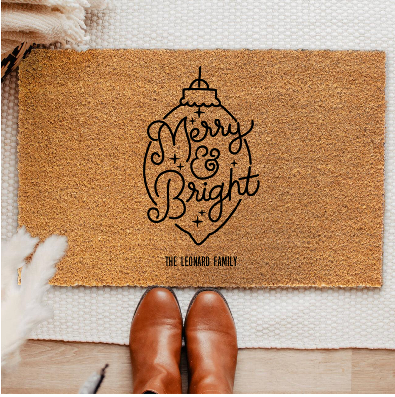 Guild Mortgage - Personalized Christmas Coir Doormats