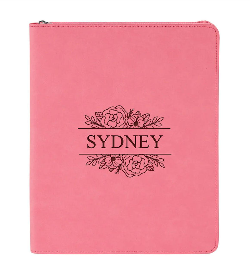 Personalized Pink Portfolio