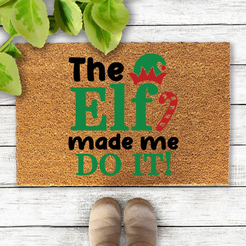 Guild Mortgage - NonPersonalized Elf Watch Coir Doormats