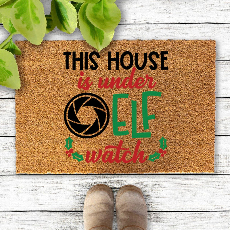 Guild Mortgage - NonPersonalized Elf Watch Coir Doormats