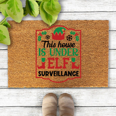 Guild Mortgage - NonPersonalized Elf Watch Coir Doormats