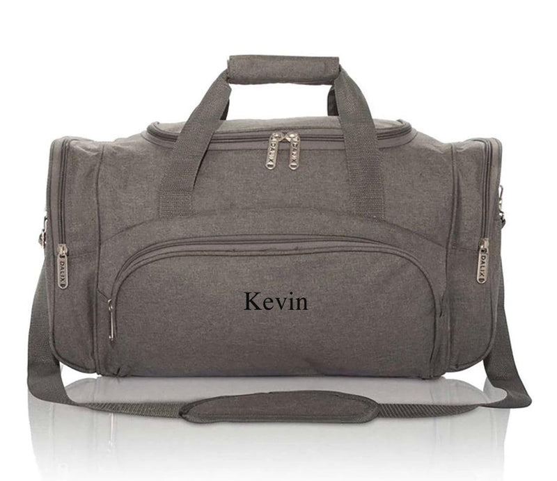 Personalized Gray Duffel Bag -  - Completeful