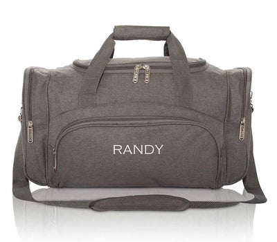 Personalized Gray Duffel Bag -  - Completeful