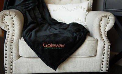 Gateway Mortgage Embroidered Minky Touch Blankets