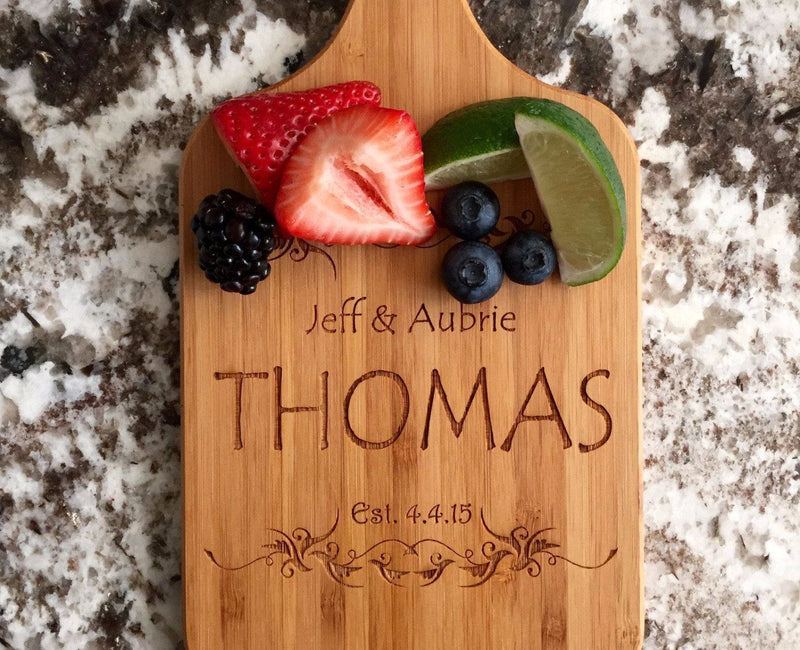 Personalized Handled Bamboo Serving Boards! 8 Amazing Designs! - Qualtry