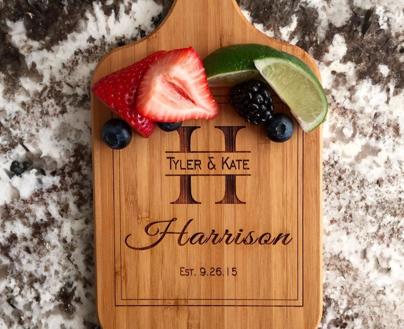 Personalized Handled Bamboo Serving Boards! 8 Amazing Designs! - Qualtry